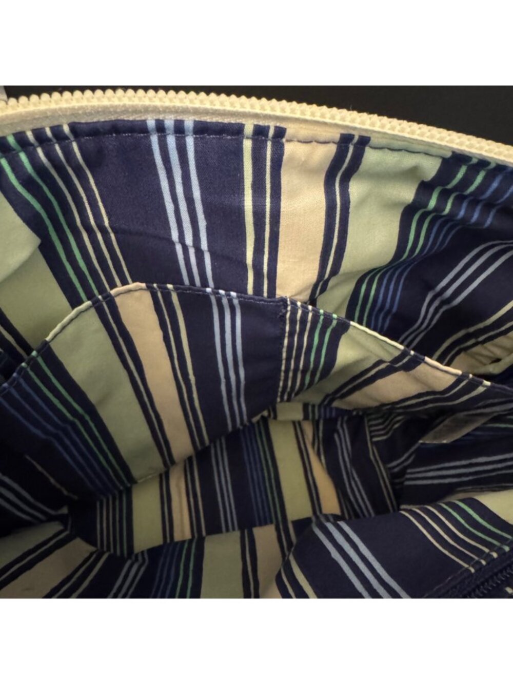 Vera Bradley Straw Bucket Crossbody Bag In Adrift Coral Blue Pattern With Adjust - Picture 9 of 16